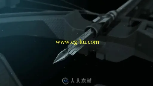 大气震撼的科技科幻宇宙飞船标志LOGO演绎AE模板Arrow Logo Reveal的图片2