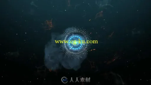 大气震撼的科技科幻宇宙飞船标志LOGO演绎AE模板Arrow Logo Reveal的图片3