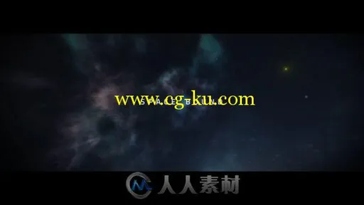 大气的浩瀚星空文字字幕标题动画AE模板Space Bound Titles的图片1