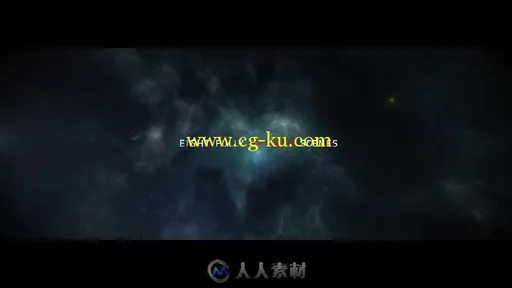 大气的浩瀚星空文字字幕标题动画AE模板Space Bound Titles的图片3