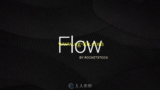 简洁创意艺术图片视频标题相册动画AE模板 FLOW Title Sequence的图片1