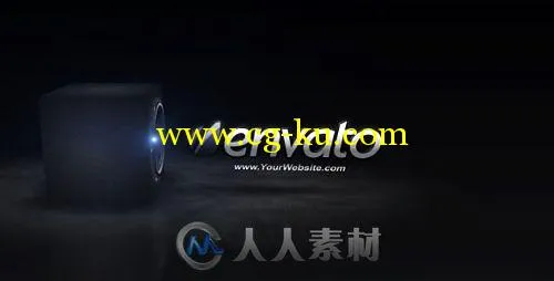 音响音乐照射出文字标题标志LOGO演绎AE模板 Sound Fusion的图片1