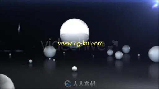 科幻色彩的圆球弹开两半显示图标LOGO演绎AE模板 Power Ball Logo Reveal的图片1