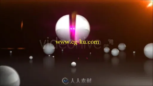 科幻色彩的圆球弹开两半显示图标LOGO演绎AE模板 Power Ball Logo Reveal的图片2