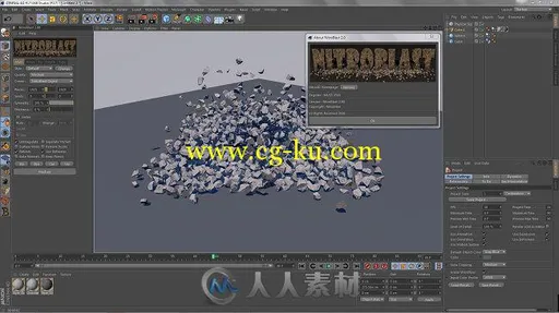 Nitro4D NitroBlast破碎特效C4D插件V2.00版 NITRO4D NITROBLAST V2.00的图片3