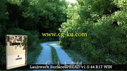 SurfaceSPREAD植物与岩石分布生成C4D插件V1.0.44版 LAUBWERK SURFACESPREAD V1.0.4...的图片3