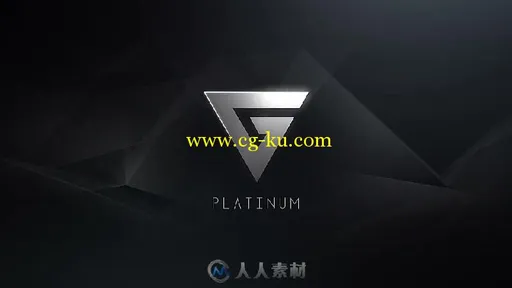 简洁时尚好看的金属质感标志LOGO演绎AE模板Platinum | Logo Reveal的图片1