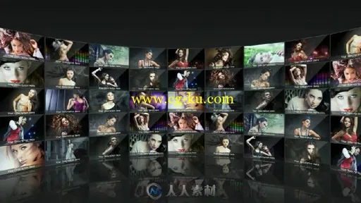 360度环幕头像图片视频相册动画AE模板 MultiScreen Studio V2的图片3