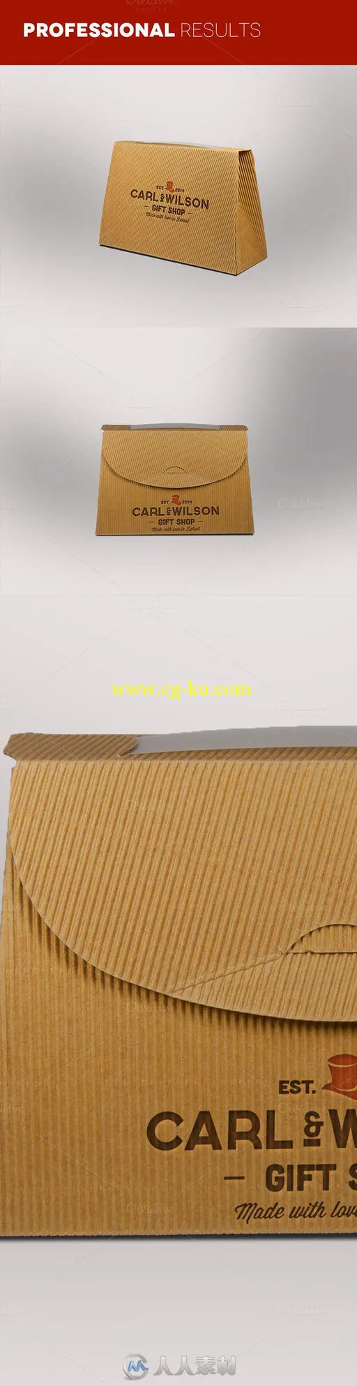 邮政纸质包裹LOGO展示PSD模板CM.Logo.on.cardboard.box.mokcups.302987的图片3