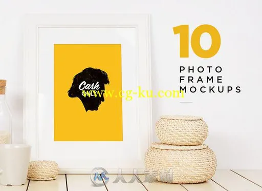 10款相框场景展示PSD模板Photo_frame_mockups的图片1