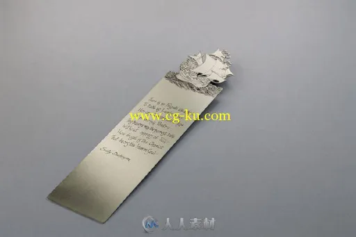 创意书签-Poetic Hand-Cut Silver Bookmarks的图片1