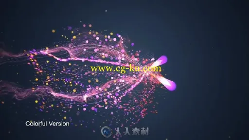 美轮美奂的时尚好看的粒子标志LOGO演绎AE模板 Elegant Particles的图片1