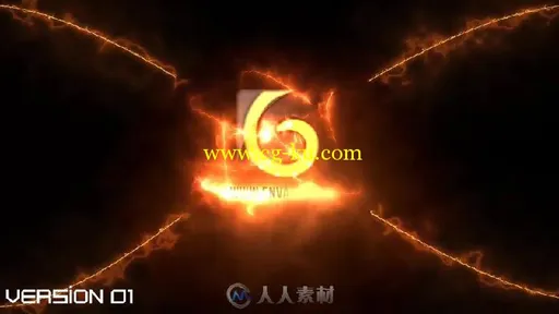 漂亮的粒子特效标志LOGO演绎AE模板Energetic Logos Pack 2的图片1