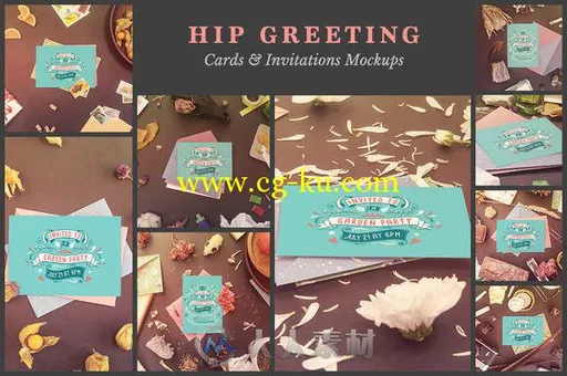 时髦婚礼邀请函PSD模板The_Hip_Greeting_Cards的图片3