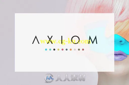 迷你简洁PPT展示模板Axiom-Simple-Presentation的图片3