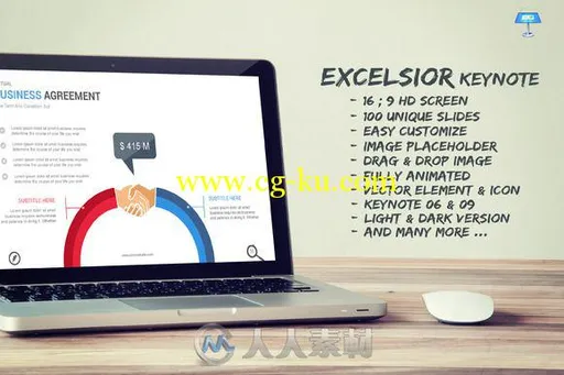 精益求精主题KEY模板Excelsior Keynote Template的图片1