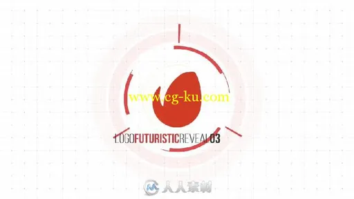 简单时尚的图形文字标志LOGO演绎AE模板 Futuristic Logo Reveal Pack的图片2