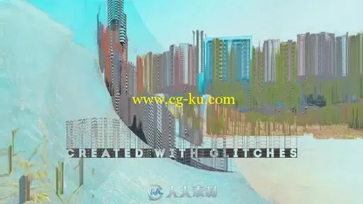 时尚的电视故障色差图片照片视频相册动画AE模板 videohive 16273446 awesome opener的图片3