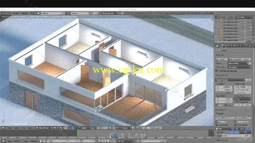 Blender住宅室内设计训练视频教程 UDEMY HOUSE DESIGN IN BLENDER的图片1