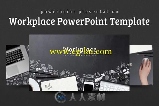 工作场景展示主题PPT模板Workplace-PowerPoint-Template的图片1