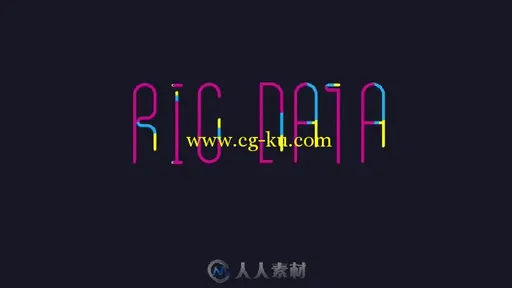 彩色的时尚MG图形元素动画AE模板 bigdata-ultimate-infographics-pack的图片1