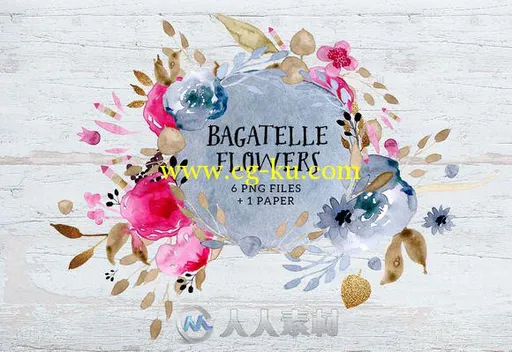 清新小花平面素材合辑Bagatelle Flowers的图片1