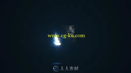 粒子闪光环绕金属标题标志LOGO演绎AE模板 Electric Storm Light Logo的图片2