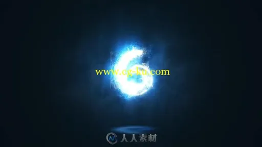 粒子闪光环绕金属标题标志LOGO演绎AE模板 Electric Storm Light Logo的图片3