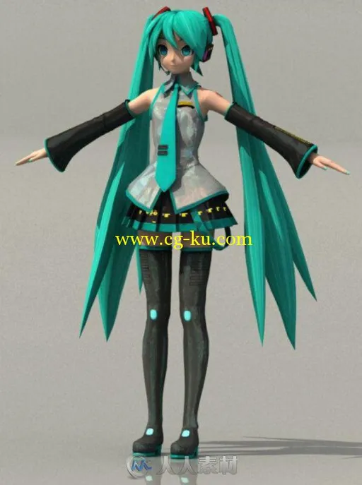 初音未来3D模型的图片1