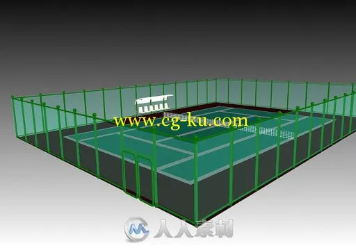 3d网球场模型的图片1