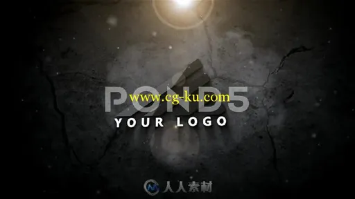 3D 简单金属文字标题标志LOGO演绎AE模板 Logo Slam 34502440的图片1
