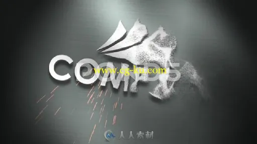 大气的金属粒子汇聚文字标题标志LOGO演绎AE模板Brushed Logo 1002381的图片2