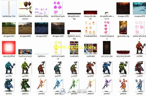 龙神战记游戏美术人物头像道具资源素材UI图标界面的图片1