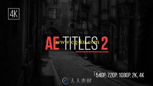 漂亮的简洁时尚的文字字幕标题动画AE模板 AE TITLES 2的图片1