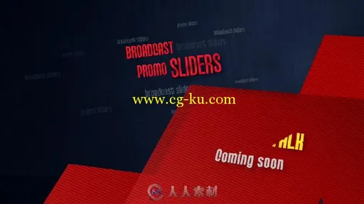 时尚杂志风格滑块播放文字字幕标题动画AE模板 Broadcast Slider的图片3