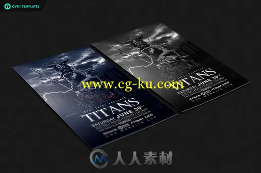 泰坦展示PSD模板Titans Flyer Template的图片2