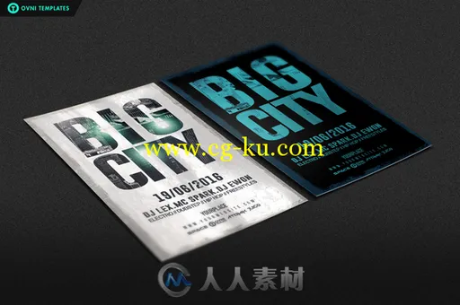 大城市海报展示PSD模板Big City Flyer Template的图片3