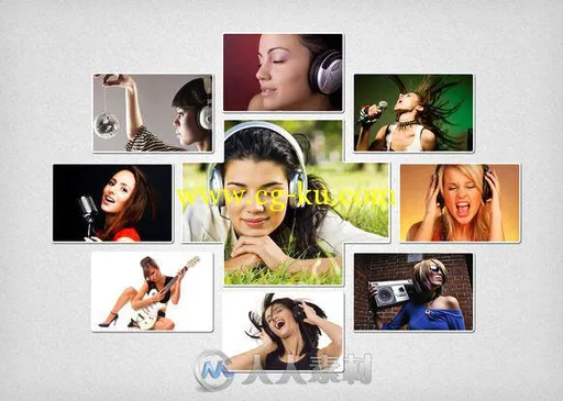 图片展示PSD模板Photo Collage Template 03的图片1