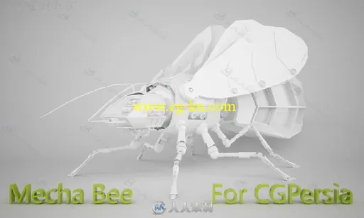 高精度机械蜜蜂3D模型 MECHA BEE的图片1