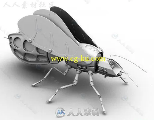 高精度机械蜜蜂3D模型 MECHA BEE的图片3