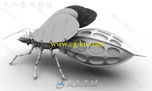 高精度机械蜜蜂3D模型 MECHA BEE的图片4