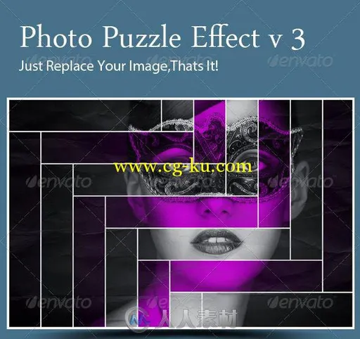 诱惑照片排版PSD模板GR_Photo_Puzzle_Effect_V3的图片1