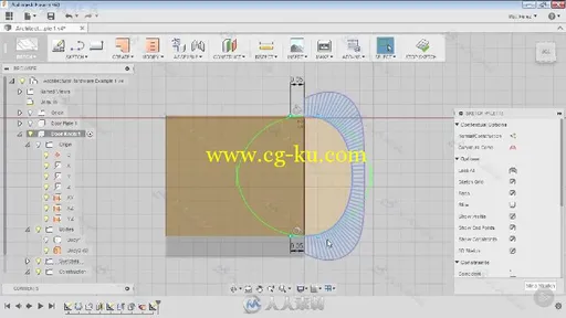 Fusion 360门把手实例制作训练视频教程 PLURALSIGHT FUSION 360 ARCHITECTURAL HAR...的图片3