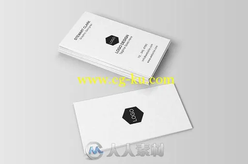 简单迷你商务卡片PSD模板Simple Minimal Business Card 395429的图片2