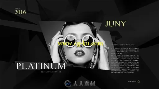 白金时尚企业服务产品促销宣传AE模板 Platinum Fashion Promo的图片1