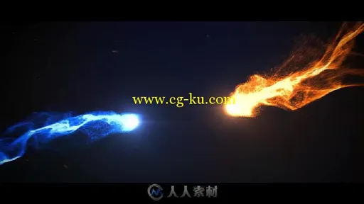 时尚好看的粒子飞舞汇聚文字标题标志LOGO演绎AE模板Epic Particle Reveal的图片1