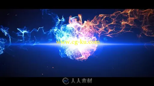 时尚好看的粒子飞舞汇聚文字标题标志LOGO演绎AE模板Epic Particle Reveal的图片3