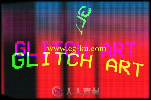 抽象故障创意展示特效PS动作Glitch_Art_Creation_Kit的图片4