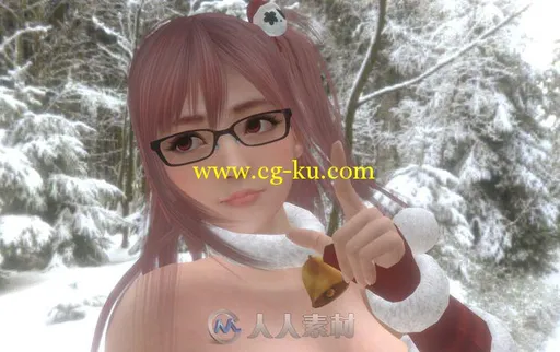 《DOA5》穗乃果圣诞装3D模型的图片2