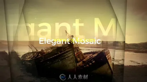 唯美漂亮的时尚3D视差图片视频照片相册动画AE模板 Elegant Mosaic Opener的图片1